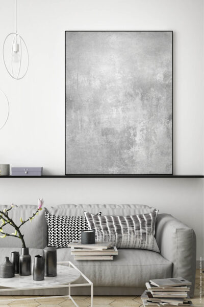 Akustikbild Abstrakt Silber
