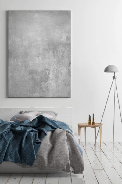 Akustikbild Abstrakt Silber