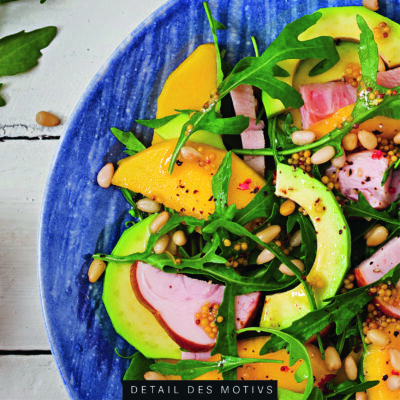 Akustikbild Mango-Salat mit Avocado