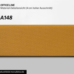 akustikbild schallbild schallabsorber wandabsorber absorberkreis rund design raumakustik gelb yellow curry 48