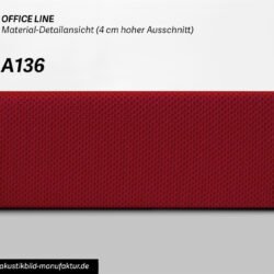 akustikbild schallbild schallabsorber wandabsorber absorberkreis rund design raumakustik rot dunkelrot kirschrot 36