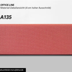 akustikbild schallbild schallabsorber wandabsorber absorberkreis rund design raumakustik rot rosa 35