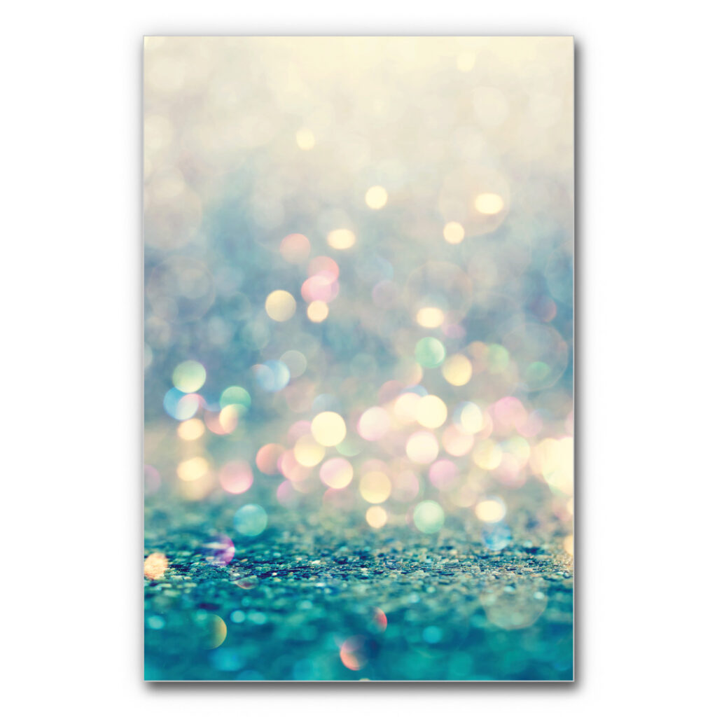 Akustikbild Leuchten mit runden Lichtreflexen