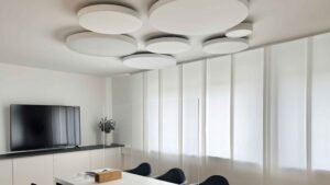 Runde Absorber für die Wand und Decke – Akustikkreise sind Design Schallabsorber