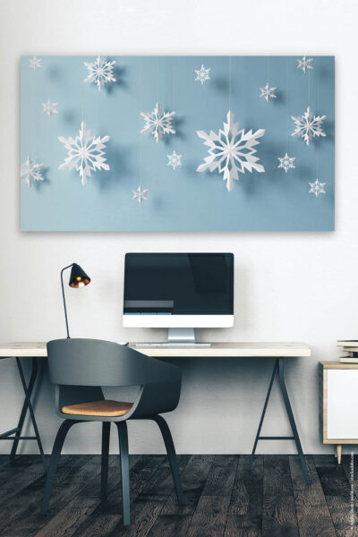 Akustikbild Weihnachtssterne Blau