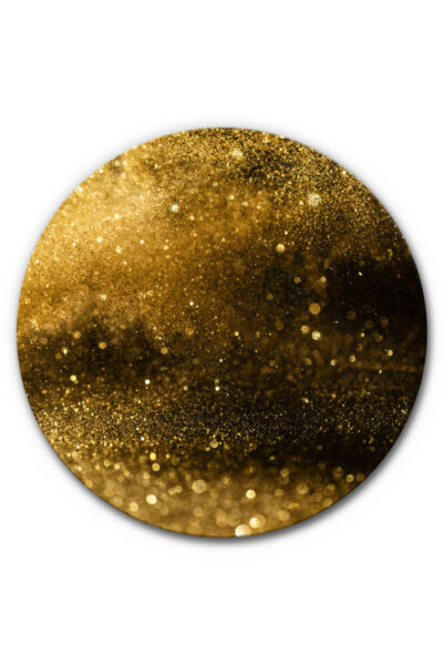 Rundes Akustikbild Gold 4
