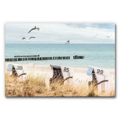 Akustikbild Strandkörbe (auch als Panorama bis 400 cm)