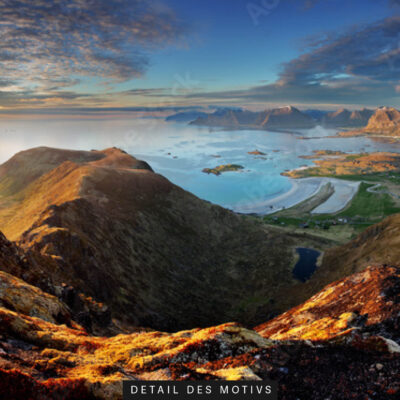 Akustikbild Norwegischer Fjordtraum (auch als Panorama bis 400 cm)