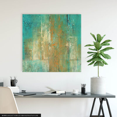 Akustikbild Turquoise and Ocher