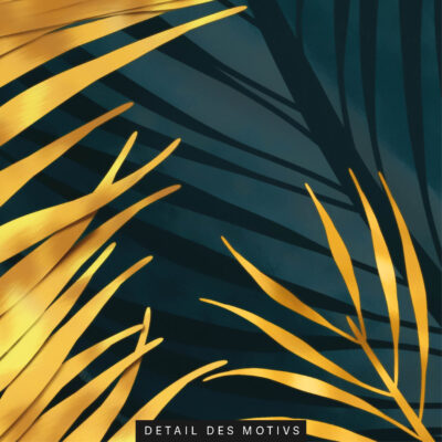 Akustikbild Golden Palm Leafs 4