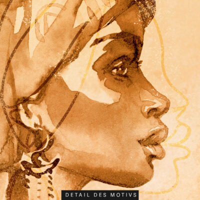 ackustikbild raumakustik wand absorber african woman 2 10