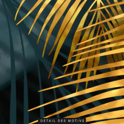 Akustikbild Golden Palm Leafs 2
