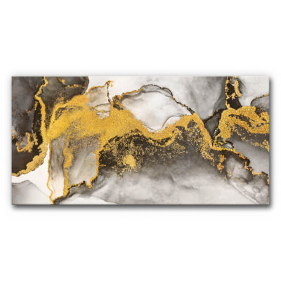 Akustikbild Goldere Tänzer (180x90x4 cm CanvasStyle, SensationSeide)