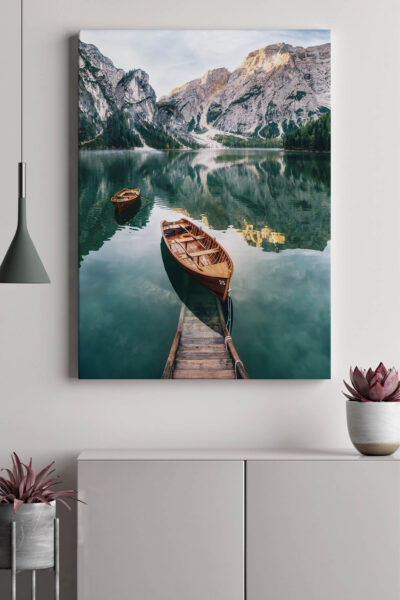 Akustikbild Bergsee mit Booten
