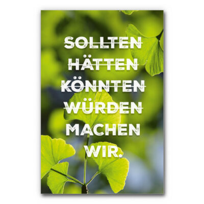 Akustikbild Sollten, Hätten, Machen wir.