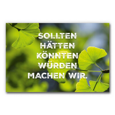 Akustikbild Sollten, Hätten, Machen wir.