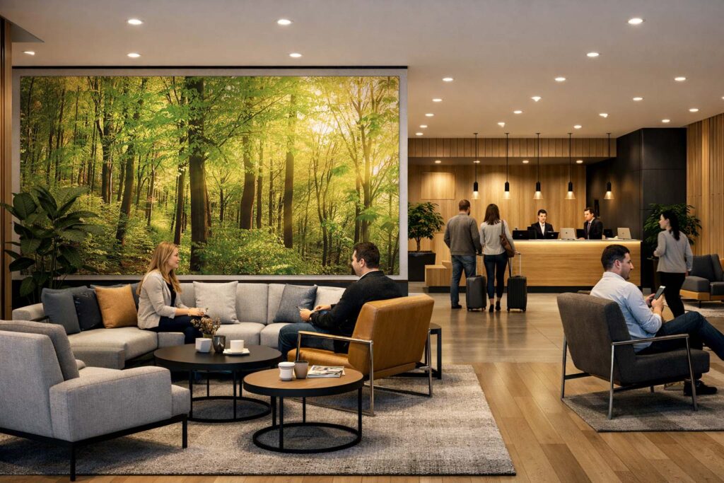 LED hinterleuchtete Akustikbilder – beleuchtete Wandbilder mit Akustikfunktion