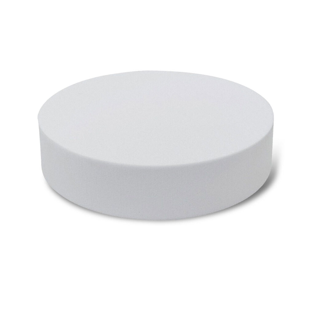 Materialmuster Basotect – Basotect Kreis Weiß (Ø15 cm)