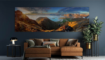 Akustikbild Norwegischer Fjordtraum (auch als Panorama bis 400 cm)