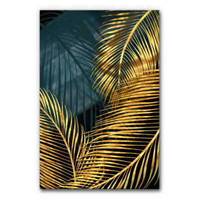 Akustikbild Golden Palm Leafs 2