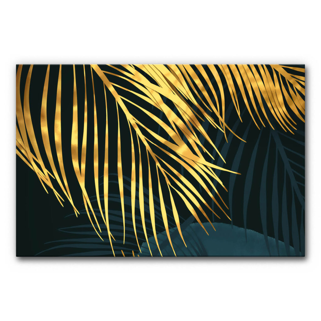 Akustikbild Golden Palm Leafs 3