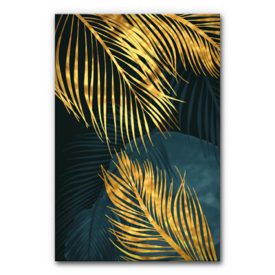Akustikbild Golden Palm Leafs 3