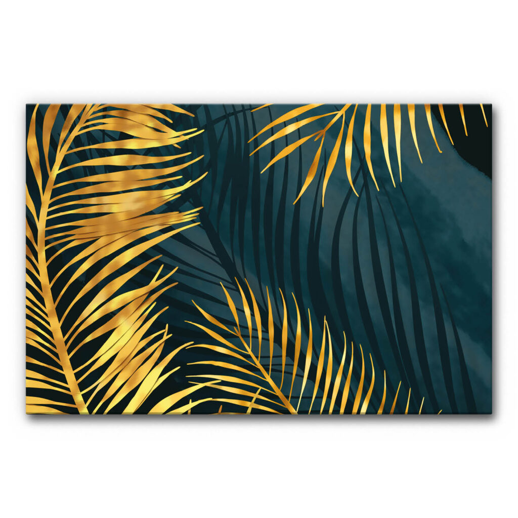 Akustikbild Golden Palm Leafs 4