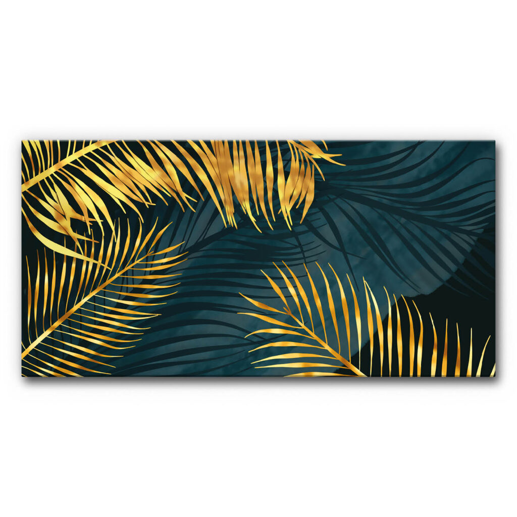 Akustikbild Golden Palm Leafs 4