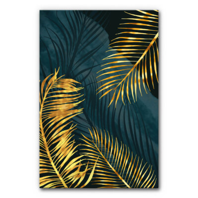 Akustikbild Golden Palm Leafs 4