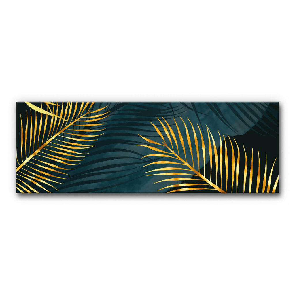 Akustikbild Golden Palm Leafs 4