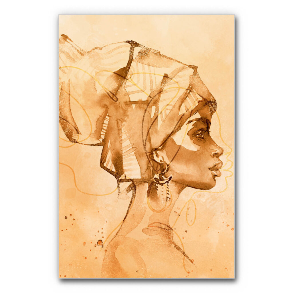 Akustikbild Afrikanische Frau