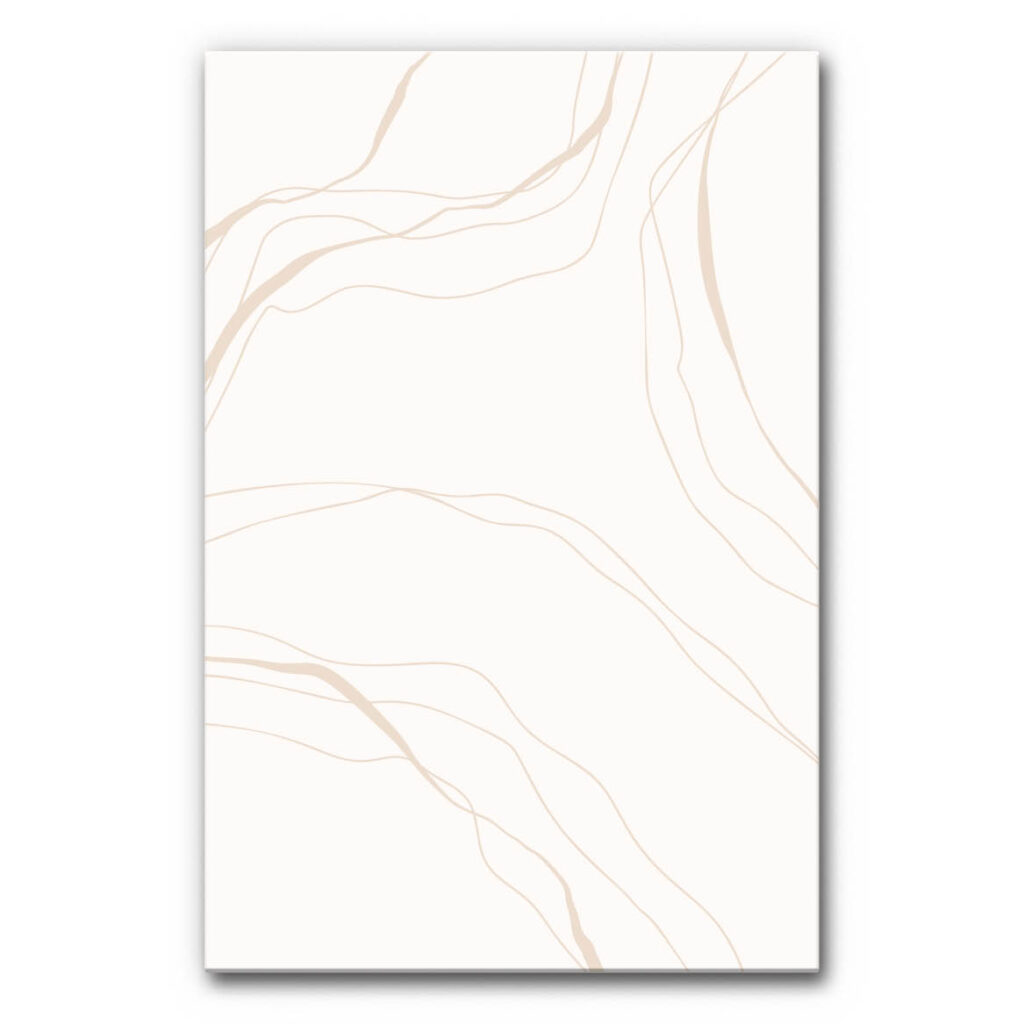 Akustikbild Linien auf Zart-Creme I - Zart