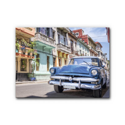 Akustikbild 1x Cuba Oldtimer Car (150x105x5 cm, AluStyle)