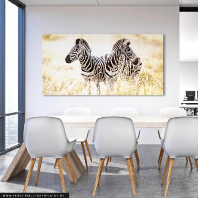 Akustikbild Zwei Zebras