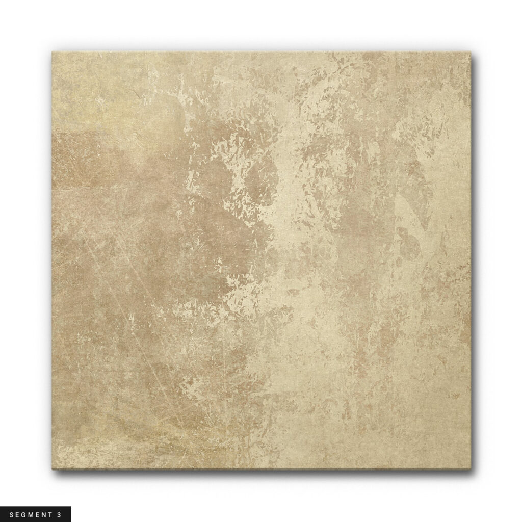 3er Set Akustikbild Abstrakt Gold