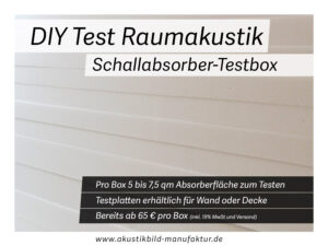 Verbesserung der Raumakustik selber testen