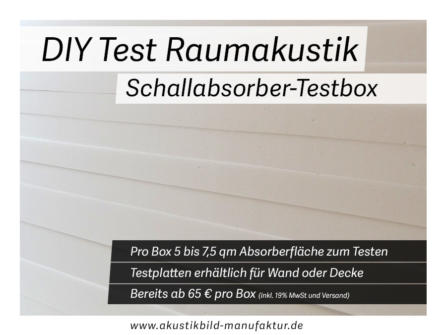Verbesserung der Raumakustik selber testen