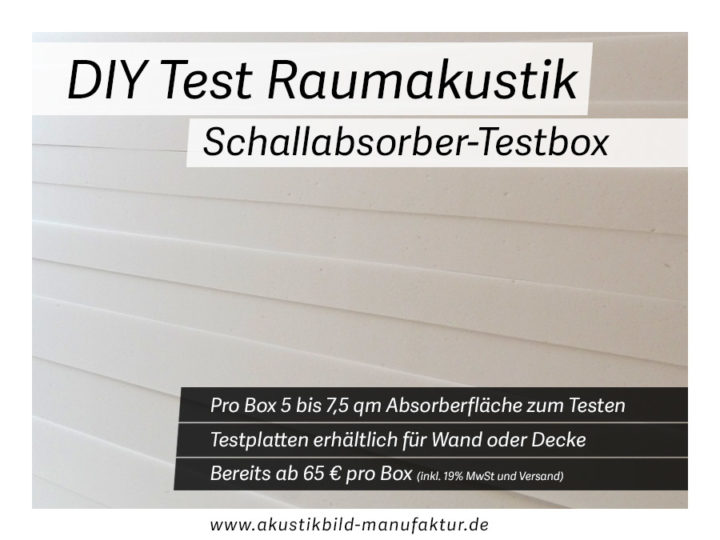 DIY Akustik Test – Raumakustik testen mit der Absorberplatten-Testbox