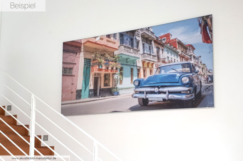 Akustikbild mit Kuba-Motiv Oldtimer