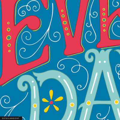Akustikbild Every Day Is A New Start - Ozeanblau – Bild 2