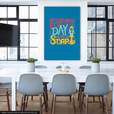 Akustikbild Every Day Is A New Start - Ozeanblau – Bild 3