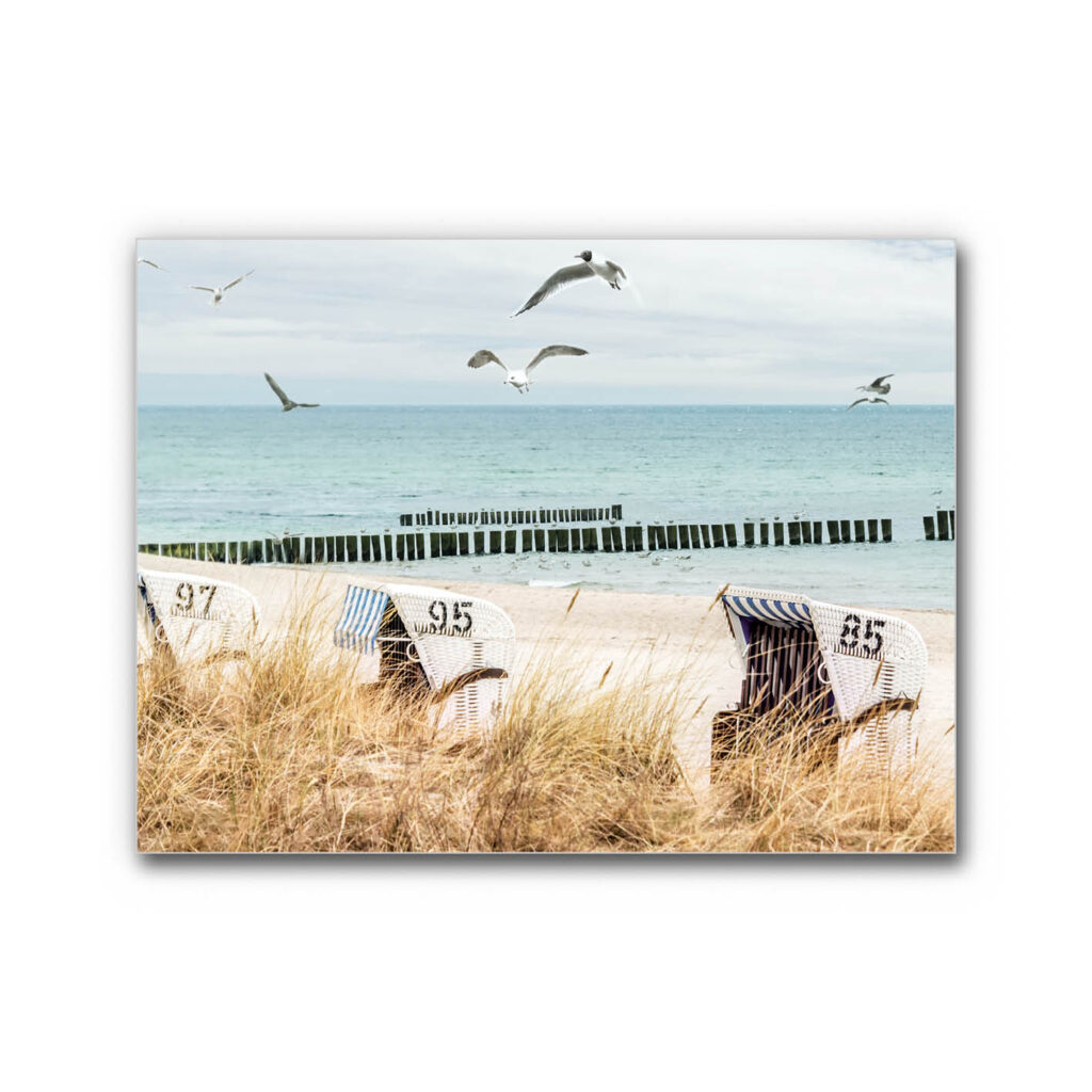 Akustikbild Strandkörbe (auch als Panorama bis 400 cm)