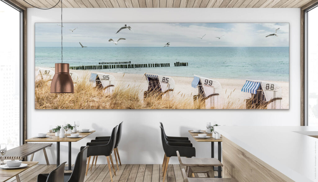 Akustikbild Strandkörbe (auch als Panorama bis 400 cm)