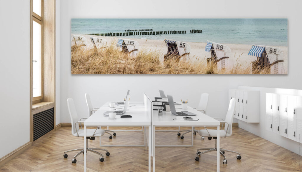 Akustikbild Strandkörbe (auch als Panorama bis 400 cm)