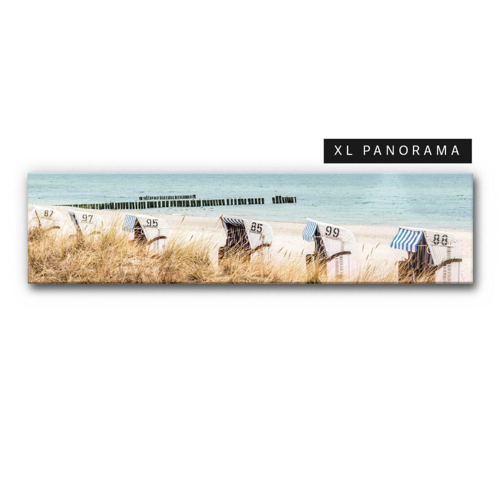 Akustikbild Strandkörbe (auch als Panorama bis 400 cm)