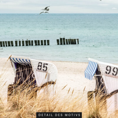 Akustikbild Strandkörbe (auch als Panorama bis 400 cm)