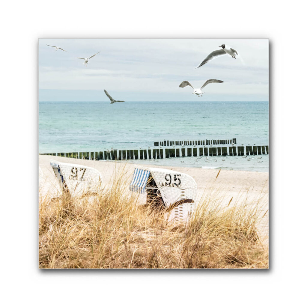 Akustikbild Strandkörbe (auch als Panorama bis 400 cm)