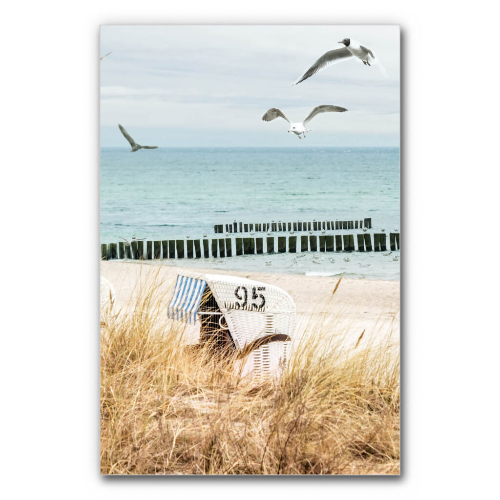 Akustikbild Strandkörbe (auch als Panorama bis 400 cm)