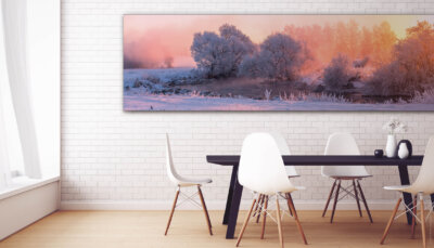 Akustikbild Winterwald 4 (auch als Panorama bis 400 cm)
