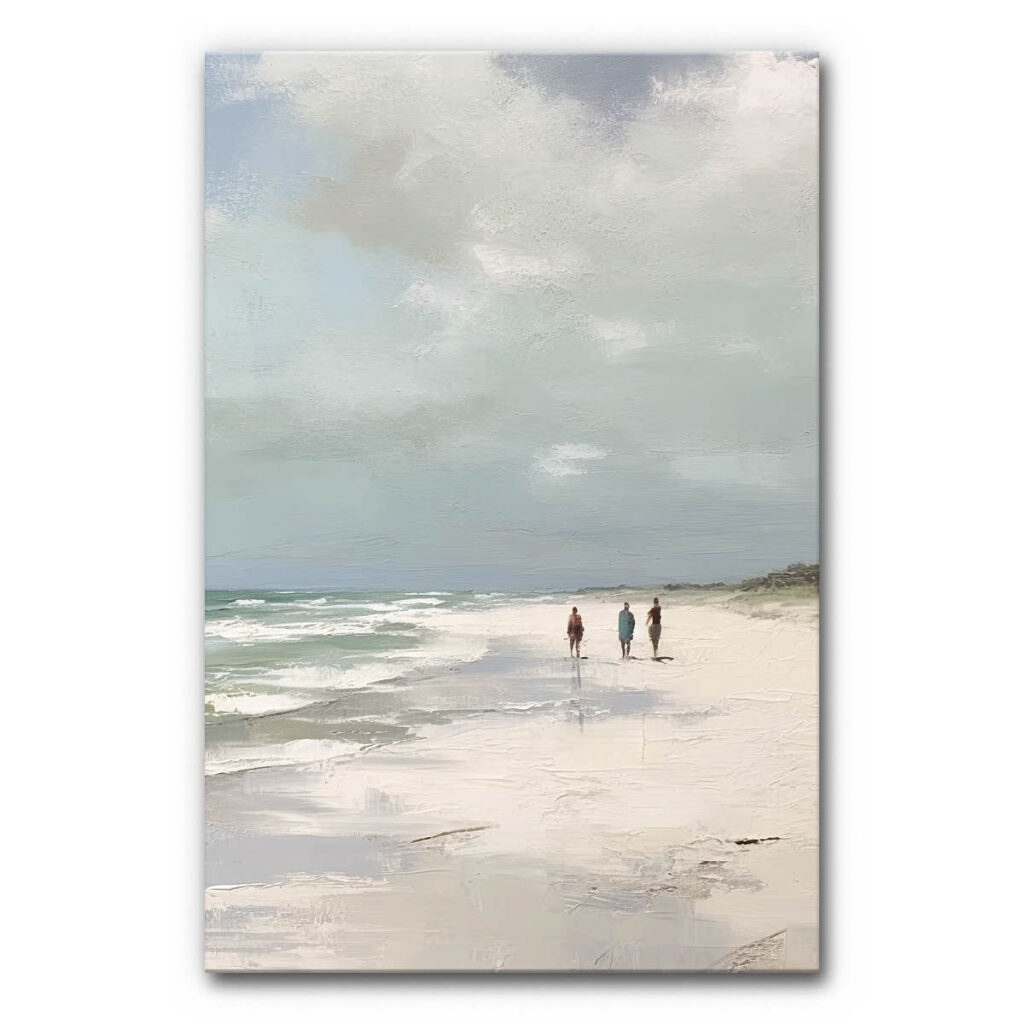 Akustikbild Strandspaziergang in Pastelltönen